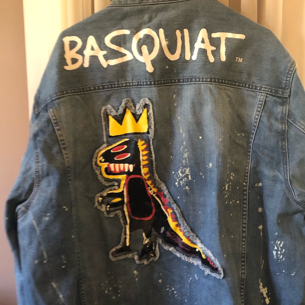 Sean John Basquiat dinosaur Jean jacket